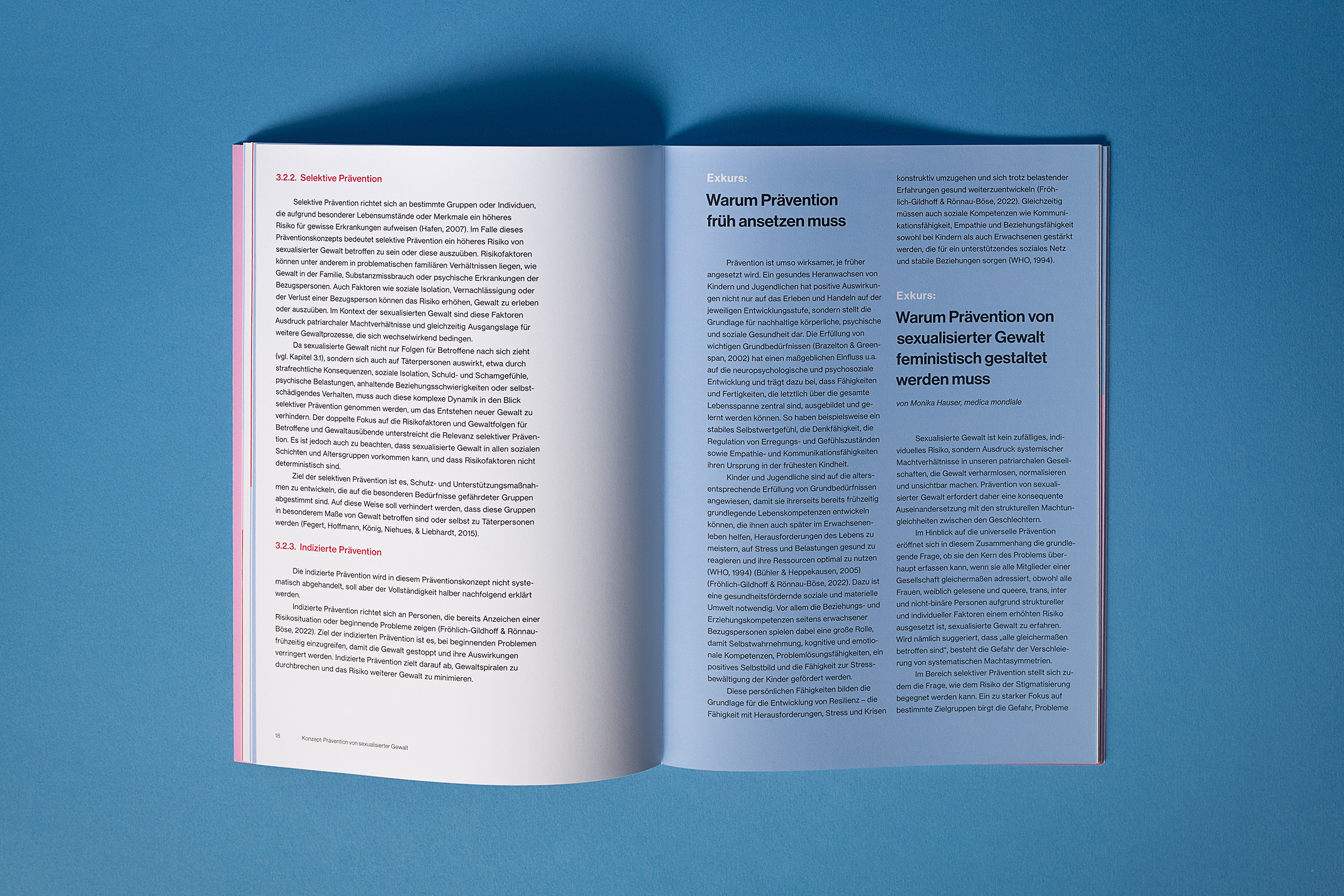 Exkurs: Warum Prävention früh ansehen muss von Monika Hauser, medica mondiale. Konzept zur Prävention von sexualisierter Gewalt in Südtirol
