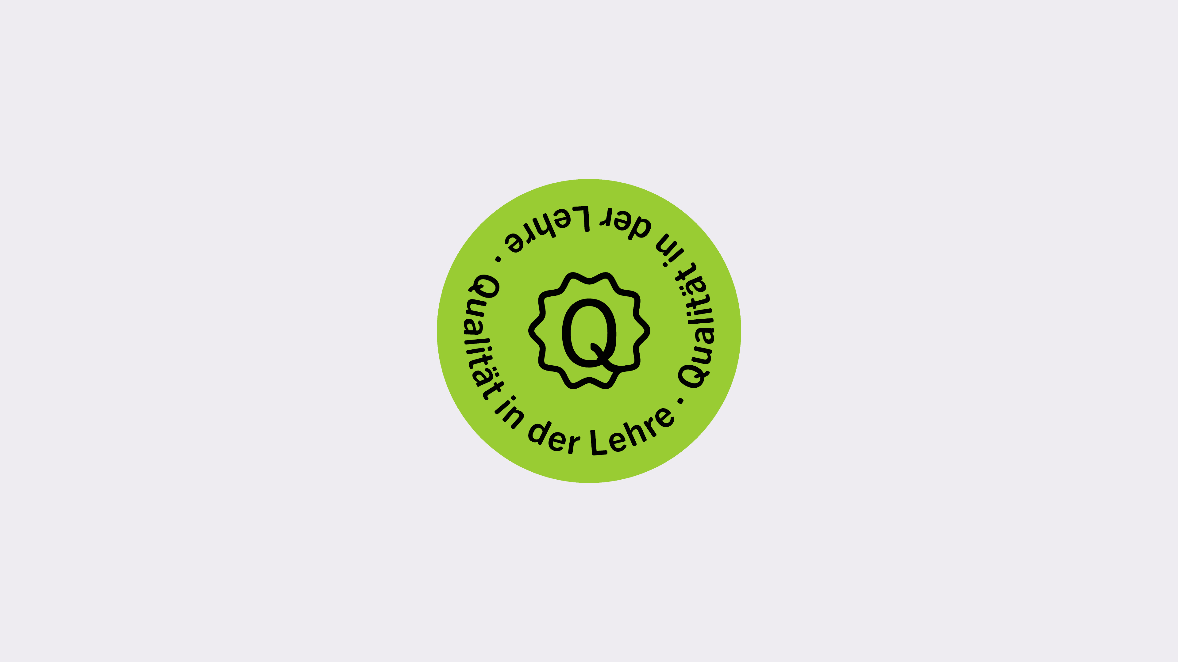 Logo von Qualität in der Lehre, gestaltet von i-kiu design.